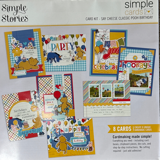 Classic Pooh Birthday Card Kit