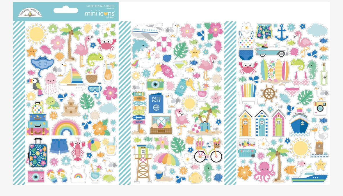 Summer Fun Mini Icon Stickers