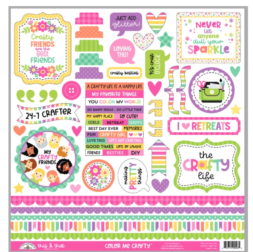 This and That Color Me Crafty Sticker