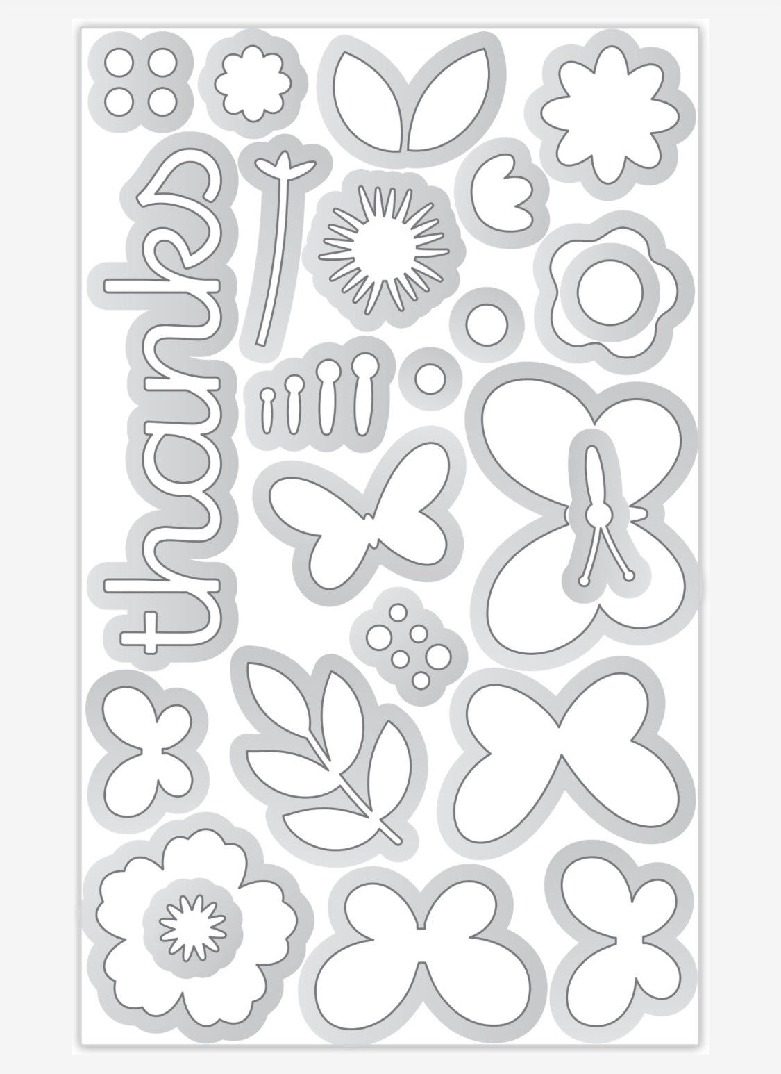 Butterfly Kisses Butterfly Wishes Doodle Cut Die