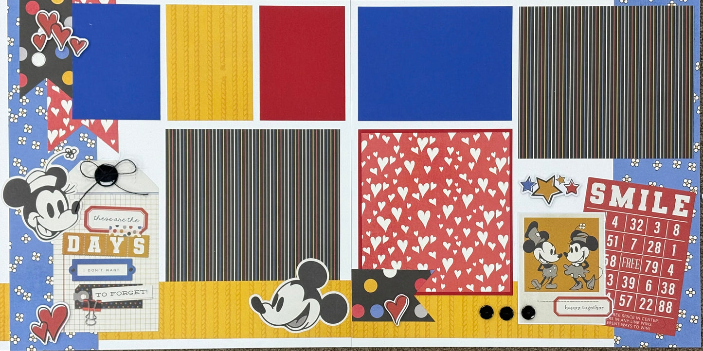 Classic Mickey Mouse Page Layout Bundle