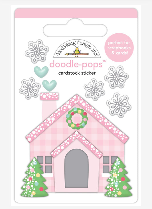 Christmas Cottage Doodle Pop