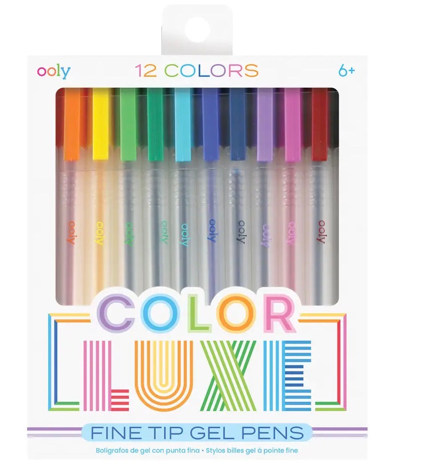 Color Luxe Fine Tip Gel Pens