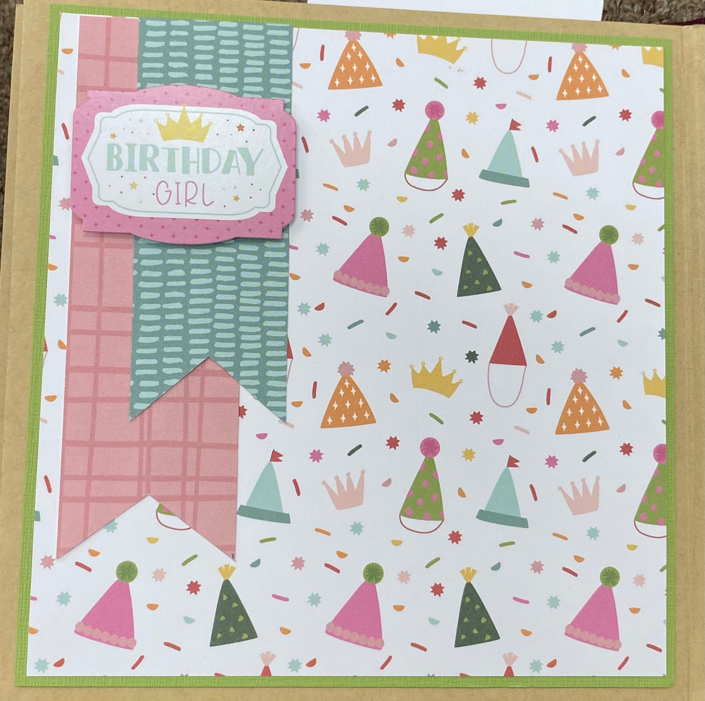 Birthday Girl Mini Album with 4 cards