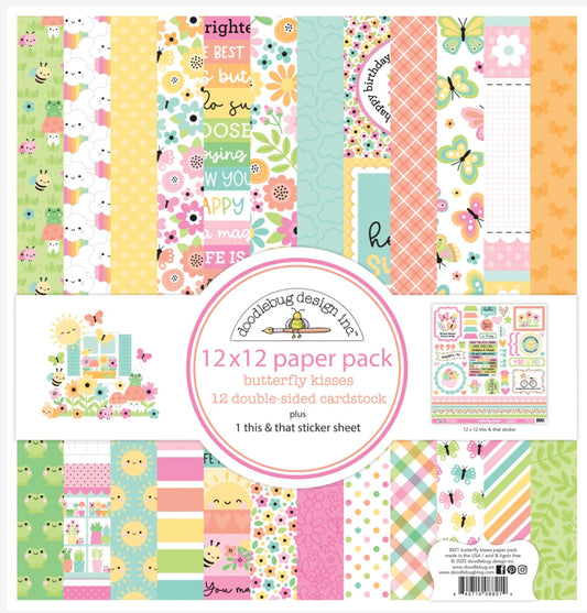 Butterfly Kisses 12x12 Paper Pack