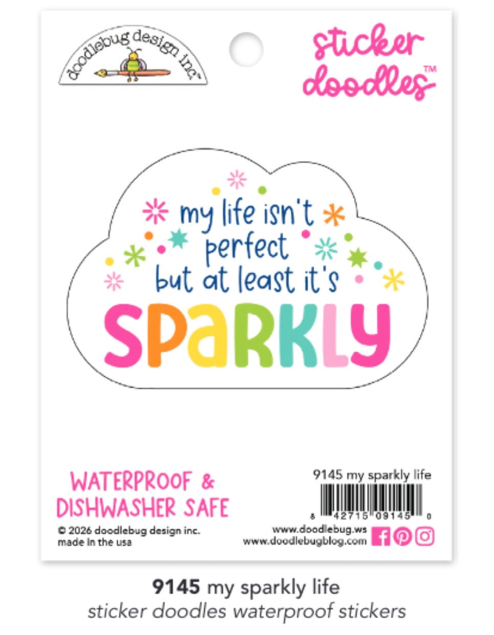 Sparkly Water Bottle Sticker