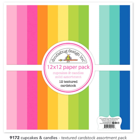 Cupcakes and Candles Solid Cardstock