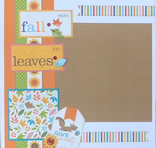 Give Thanks Bella Blvd. 12x12 Page Kit